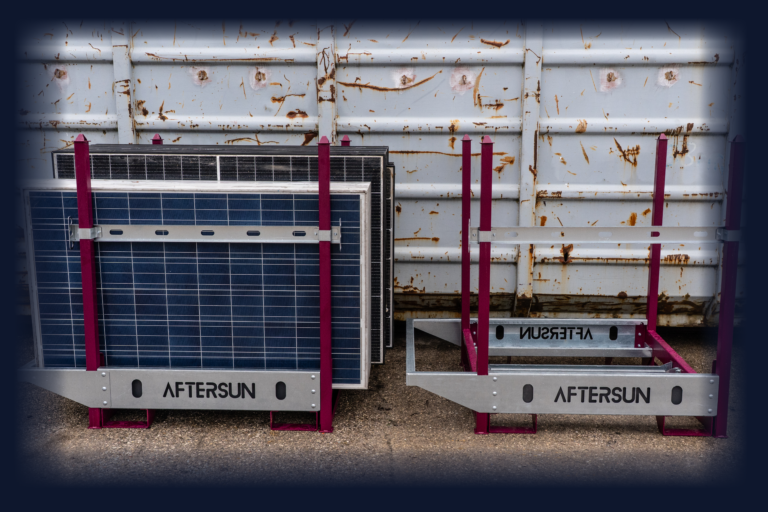 PV Modul, Transportgestell, Handling