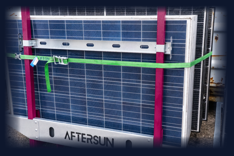 PV Modul, Transportgestell, Handling